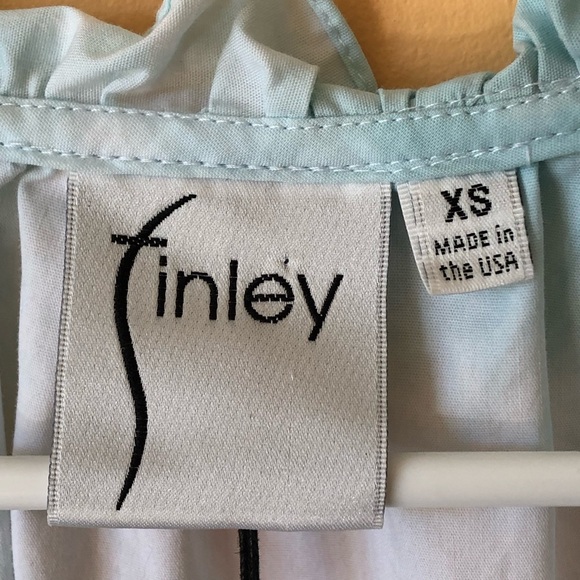 Finley Cassie HAND DYED Ruffle Sleeve shirt top New with Tags - Picture 3 of 5